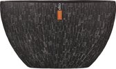 Pot ovaal Stone 59x14x35 zwart