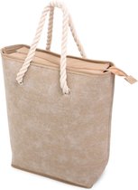 Norlander 8246 Canvas Shopper winkeltas / Strandtas / Boodschappentas / 37 x 37 x 13 cm / 7 Liter / Beige