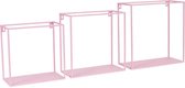 Kidsdepot wall box 3-set pink wall box 3-set pink
