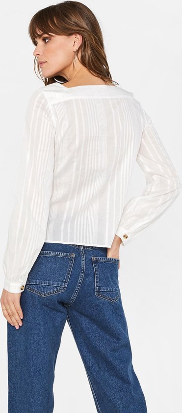 WE Fashion Dames blouse met vierkante hals bol