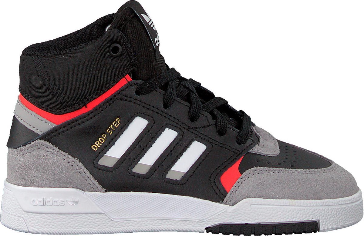 Adidas Jongens Hoge sneakers Dropstep Kids - Zwart - Maat 33 | bol.com