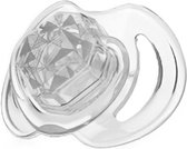 Nuby Fopspeen Little Gems Zilver Diamantvormig