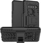 LG V50 ThinQ hoesje - Schokbestendige Back Cover - Zwart
