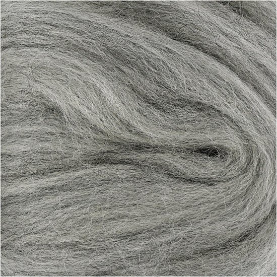 Merino wol, 21 micron, grijs, 100 gr - Creotime