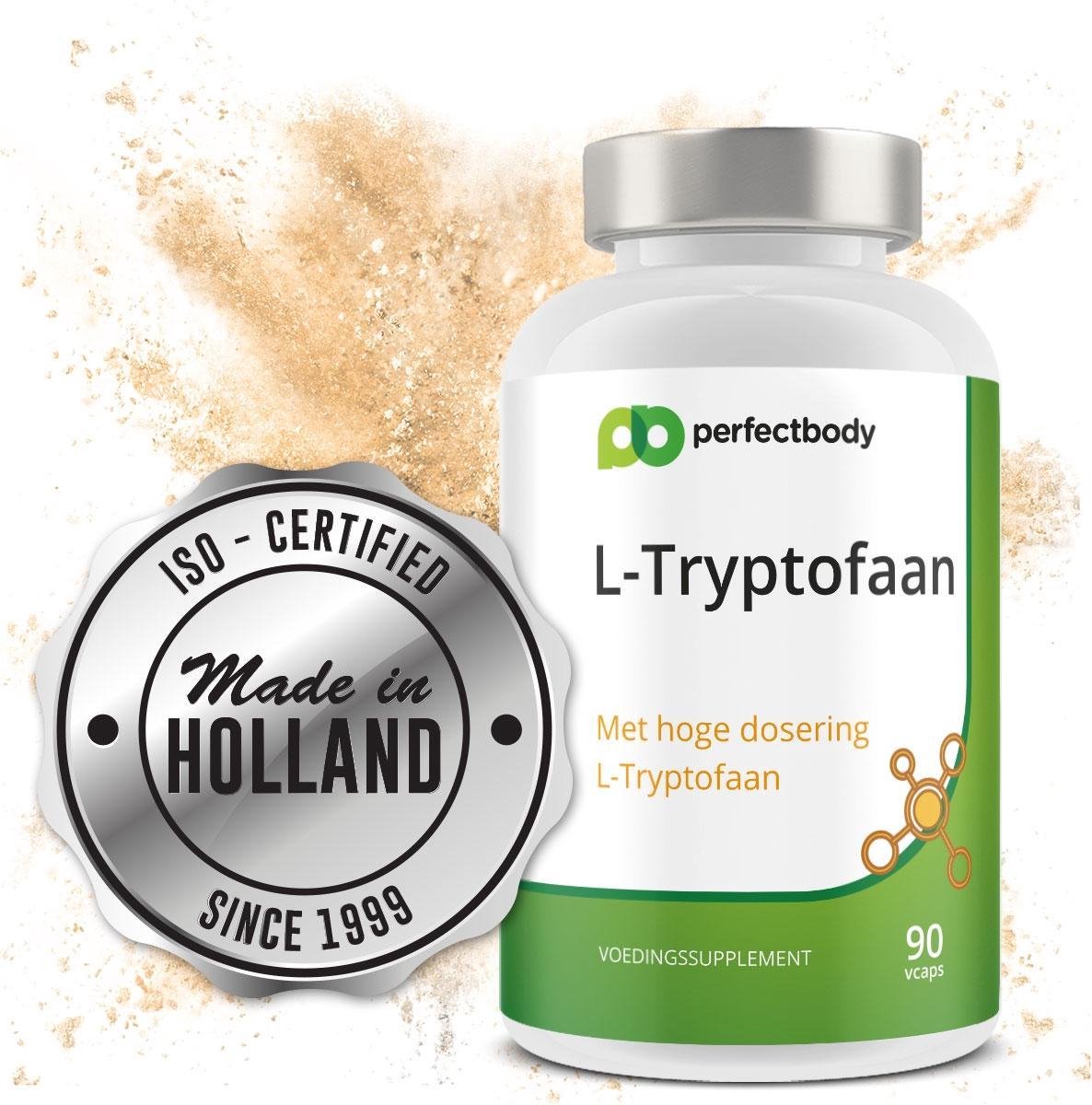 Goedkoopste L-tryptofaan Supplementen - 90 Vcaps - PerfectBody.nl