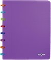 Atoma Tutti Frutti schrift, ft A5, 144 bladzijden, commercieel geruit, transparant paars