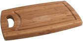 Planche à découper avec poignée en bois de bambou rectangle 42 cm - Planches à découper pour légumes, fruits, viande et poisson - Cuisine / articles de cuisine
