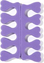 DW4Trading® Foam vinger of teenspreiders paars 2 stuks