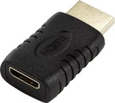 SpeaKa Professional SP-7870124 HDMI Adapter [1x HDMI-stekker - 1x HDMI-bus, mini] Zwart Vergulde steekcontacten