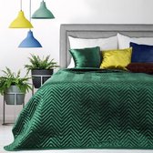 Beddensprei_sprei_kleur_Donker groen_240X220cm_100% POLYESTER_