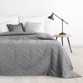 Beddensprei_sprei_kleur_Staal_170X210cm_100% POLYESTER_