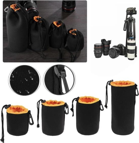 Camera lens tas zwart L - Lens tas - Tas voor camera lens | bol.com