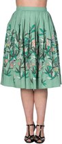 Dancing Days Rok -L- ORIENTAL TIGER FIT N FLARE Groen