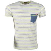 MZ72 - Heren T-Shirt - Torany - Gestreept - Grijs