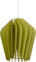 wodewa moderne hanglamp hout plafondlamp SOLIS groene LED E27 duurzame plafondlamp berkenhout houten lamp in hoogte verstelbare hanglamp