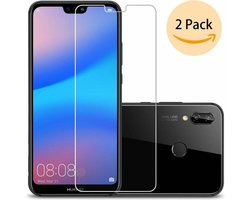 2 Pack - Huawei P20 Lite Beschermglas Screenprotector / Glazen Tempered Glass