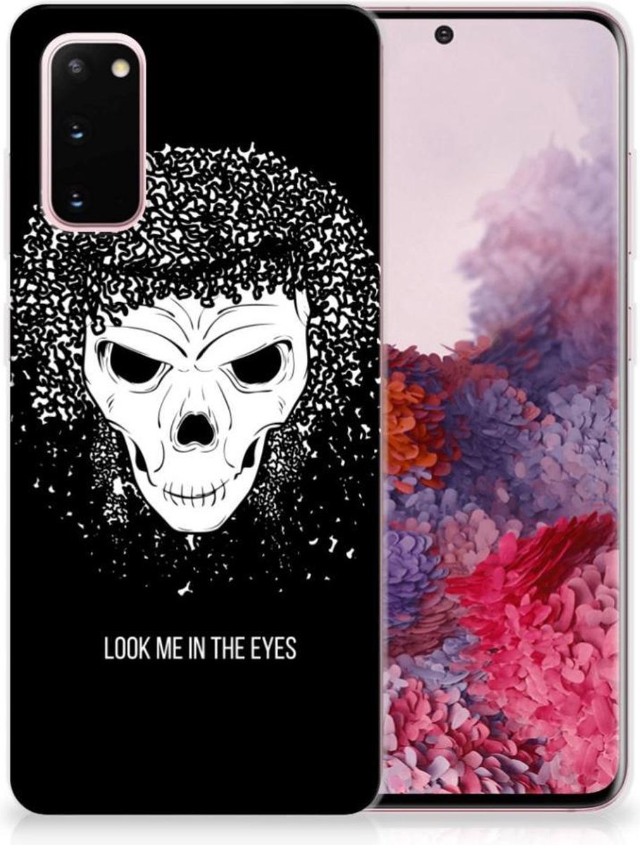Silicone Back Case Samsung Galaxy S20 Skull Hair