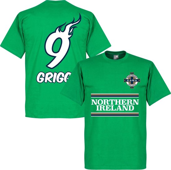 Noord Ierland Will Grigg 9 Team T-Shirt - M