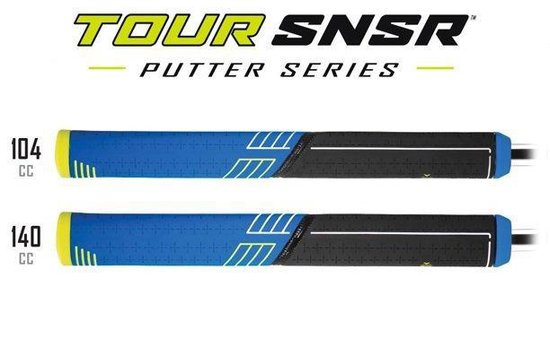 GolfPride Tour SNSR Straight Putter Grip 104cc - Zwart Blauw Geel | | | - GolfPride