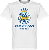 Leicester City Foxes Champions 2016 T-Shirt - S