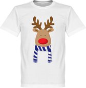 Reindeer Supporter T-Shirt - Blauw/Wit - L