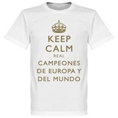 Real Madrid Keep Calm Campeones del Mundo T-Shirt - M
