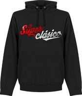 El Superclasico River Plate Hooded Sweater - Zwart - XXL