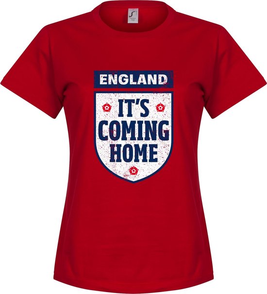 It's Coming Home England Dames T-Shirt - Rood - M