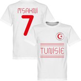 Tunesië Msakni 7 Team T-Shirt - Wit - S