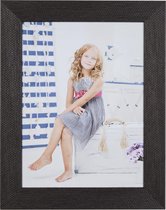 Fotolijst Bruin - Fraai Motief - Fotomaat 45x60 -  Ontspiegeld Glas - 26-241