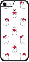 iPhone 8 Hardcase hoesje Lovely Bears - Designed by Cazy