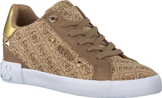GUESS PUXLY2/ACTIVE LADY/FABRIC Dames Sneakers - Beige - Maat 41 | bol.com