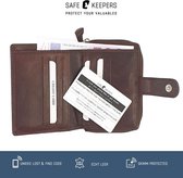 Safekeepers Velp  Rits portemonnee met Anti Verlies Tracker  - Bruin
