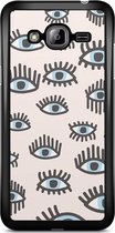 Samsung J3 hoesje - Eyes on you | Samsung Galaxy J3 (2016) case | Hardcase backcover zwart