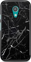 Motorola Moto G 2014 hoesje - Marmer zwart