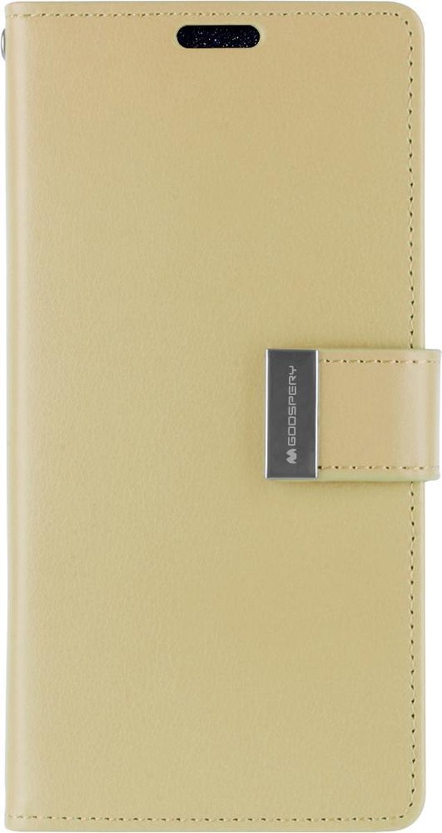 Wallet Case geschikt voor iPhone XS Max - Goospery Rich Diary - Goud