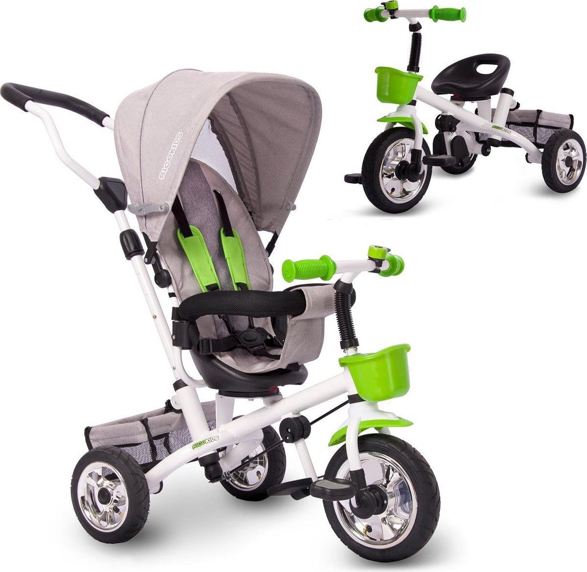 Savant Opnieuw schieten Petulance 3-wieler - kinderfiets - met opbergmand - vrijloop fiets - groen | bol.com