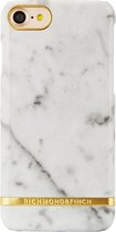 Apple iPhone SE (2020) Hoesje - Richmond & Finch - Serie - Hard Kunststof Backcover - Marble Glossy White - Hoesje Geschikt Voor Apple iPhone SE (2020)