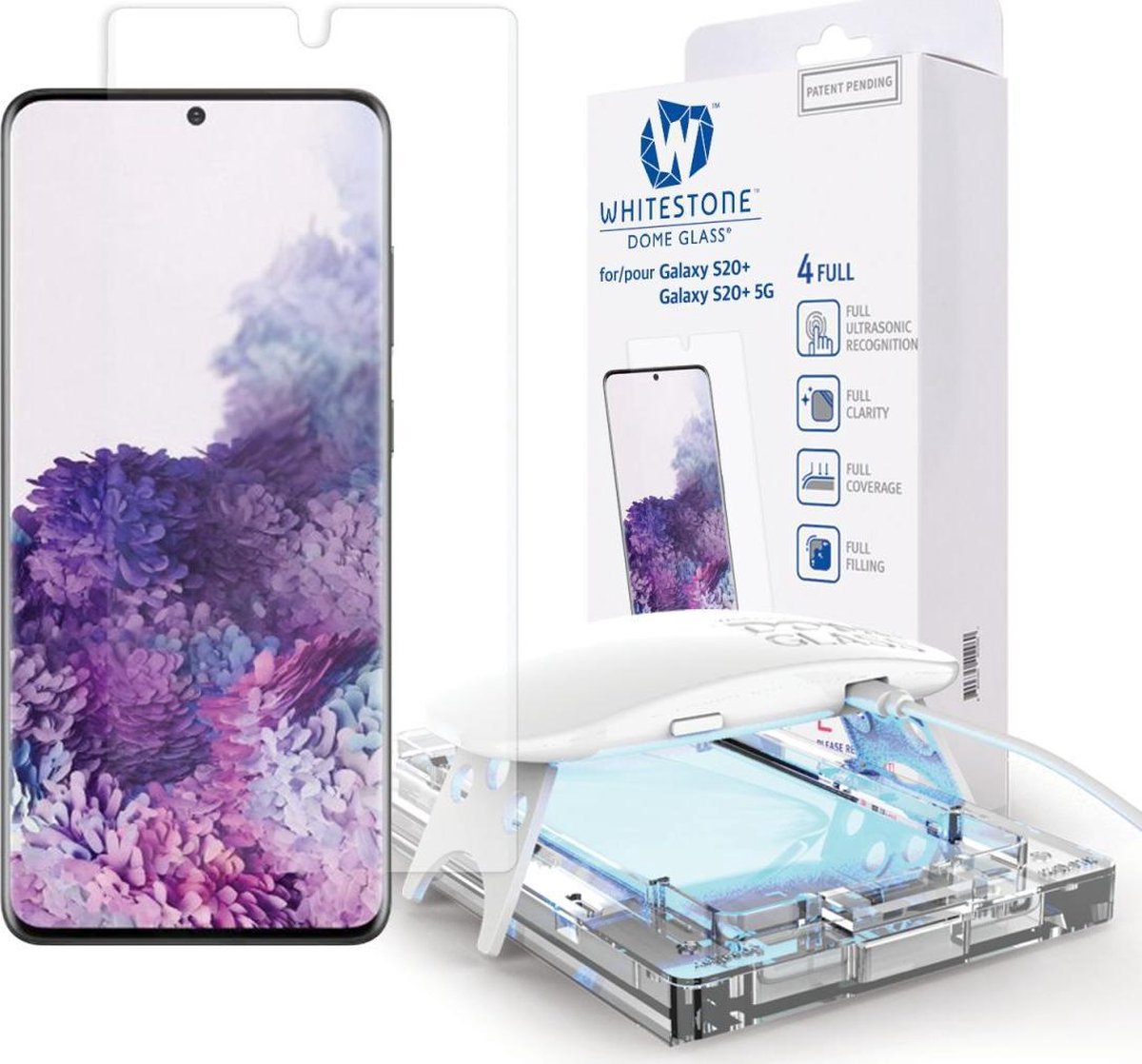 Protection d'écran Whitestone Dome Glass pour Samsung Galaxy S20 Plus |  bol.com