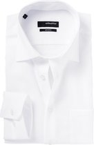 Seidensticker regular fit overhemd - mouwlengte 7 - wit - Strijkvrij - Boordmaat: 43
