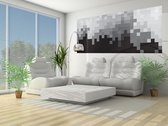 Abstract Pattern Black White Photo Wallcovering