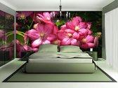 Flowers Natur Pink Photo Wallcovering