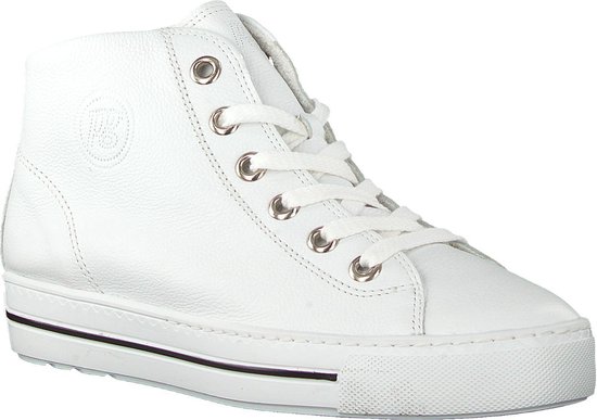 Paul Green Dames Hoge sneakers 4735 - Wit - Maat 41 | bol.com