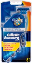 Wegwerpscheermessen Sensor3 Gillette (8 uds)