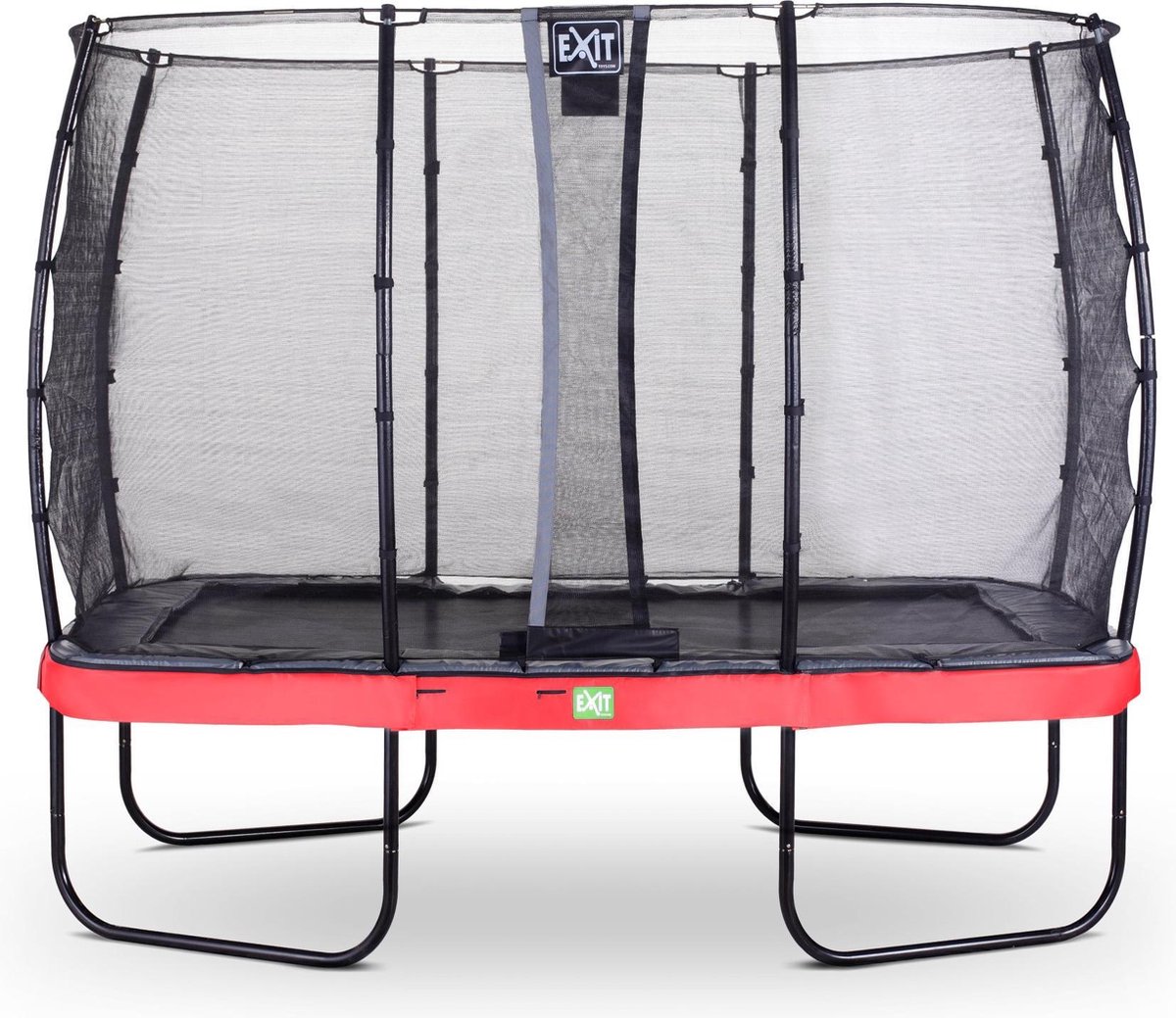 EXIT Elegant Premium trampoline 214x366cm met Deluxe veiligheidsnet - rood