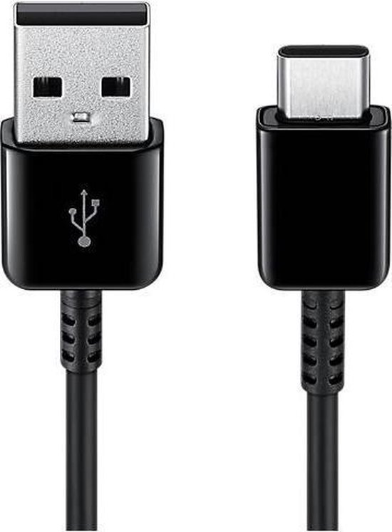 USB 2.0 + USB C kabel - 1,5 m - Zwart - duopack
