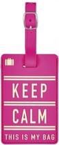 Moses Kofferlabel Keep Calm 11 X 7 Cm Roze