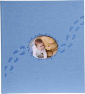 Fotoalbum PILOU baby - boekgebonden - 60 witte bladen - 29x32cm, Blauw
