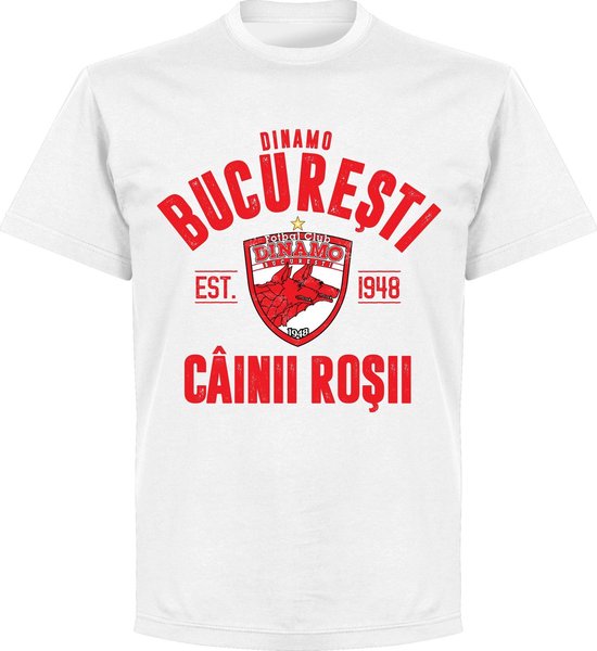 Dinamo Boekarest Established T-shirt - Wit - M