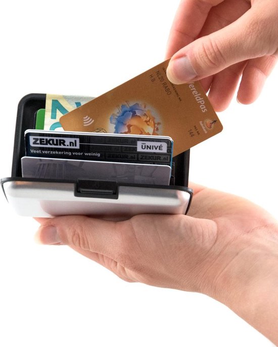 RFID Anti-Skim Aluminium Creditcardhouder - Kaarthouder - Card Protector  -... | bol.com